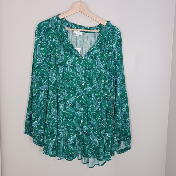 J. Jill Tops - J. Jill Floral Paisley Tunic Women's Blouse Size 3X New